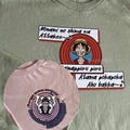 Sweatshirt and t-shirt with Spanish dubbing of anime product logo