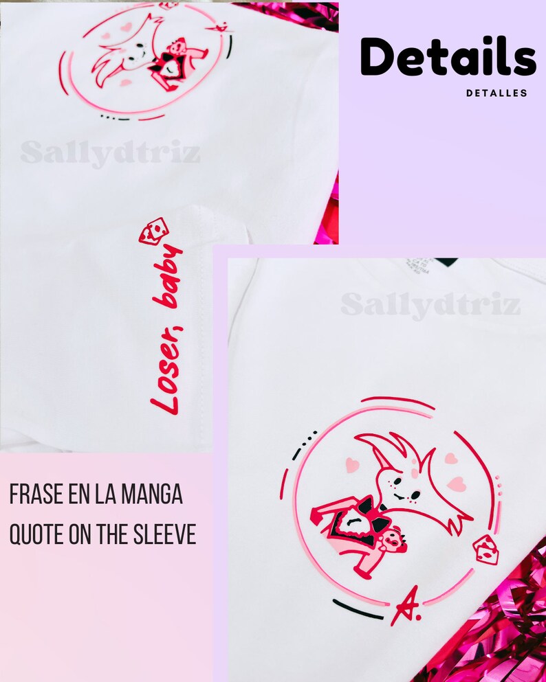 Hazbin Hotel Huskerdust Angel Dust x Husk T-shirt Sweatshirt Fanart Anime Merch bild 2