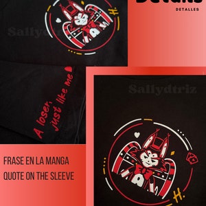 Hazbin Hotel Huskerdust Angel Dust x Husk T-shirt Sweatshirt Fanart Anime Merch bild 5