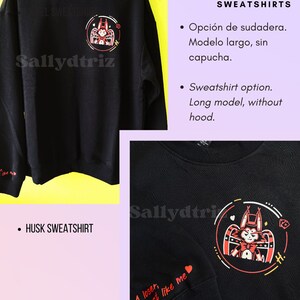 Hazbin Hotel Huskerdust Angel Dust x Husk T-shirt Sweatshirt Fanart Anime Merch Husk sudadera