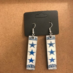 Dallas Cowboys Vintage Earrings (double side)