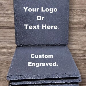 Personalized  Slate Coasters Square)