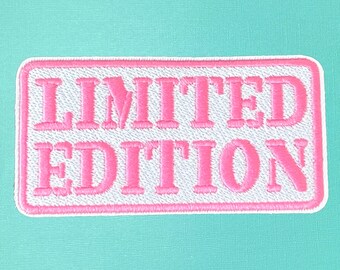 Pink Limited Edition Embroidered Iron On Patch