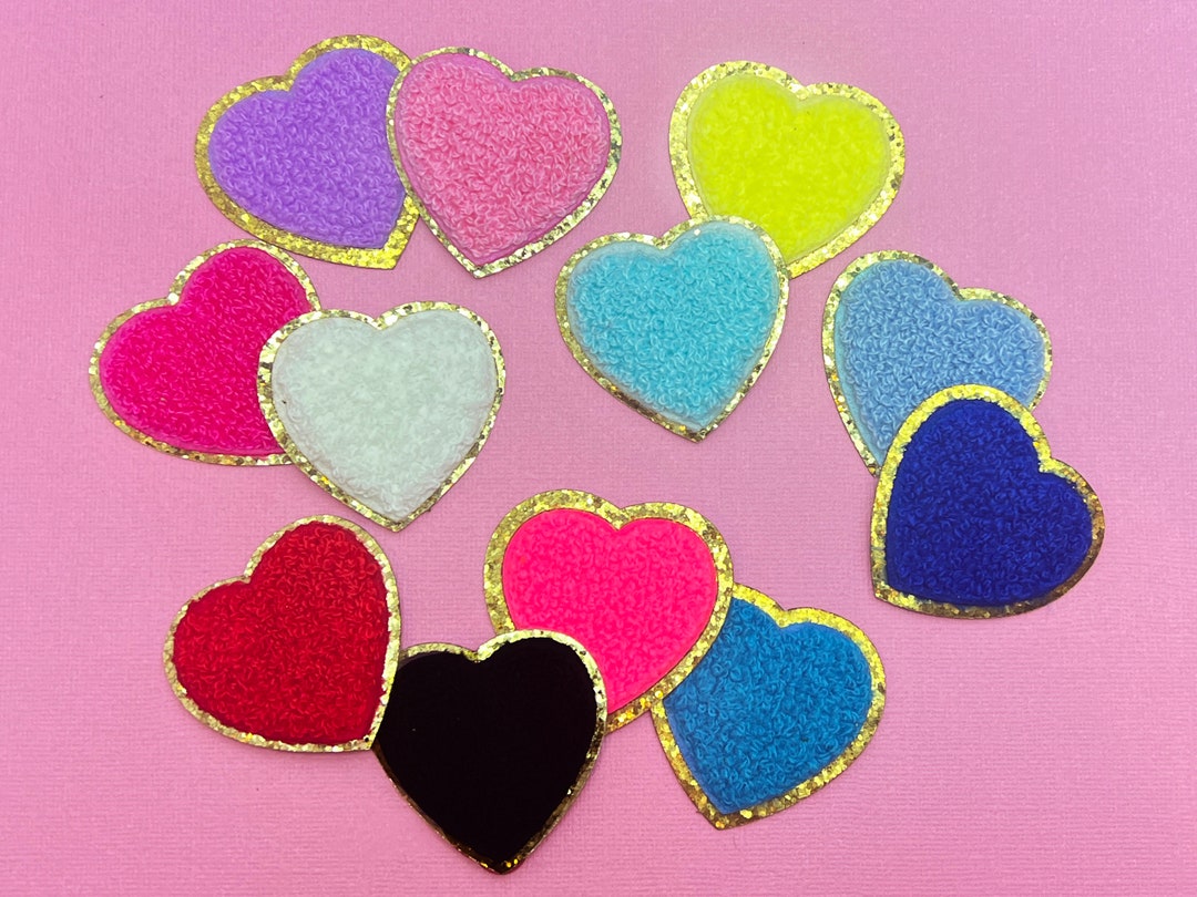 Heart Chenille Self-adhesive Iron-on Patch, 1.875 X 1.875 - Etsy