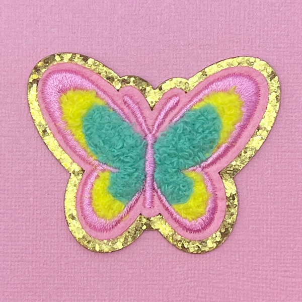 Butterfly Chenille Iron On Patch