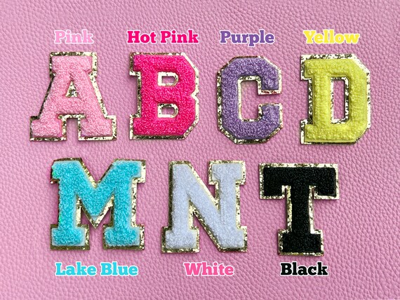 Chenille letter deals patch