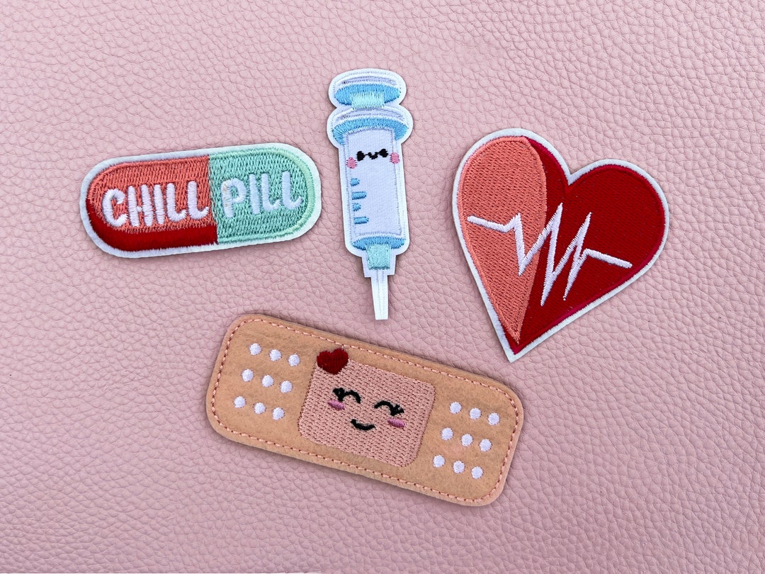 Nurse Embroidery Iron on Patches Nurse Gift Ironon Patches Etsy