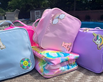 Personalized Kids Lunch Box: Nylon Insulated Chenille Patch