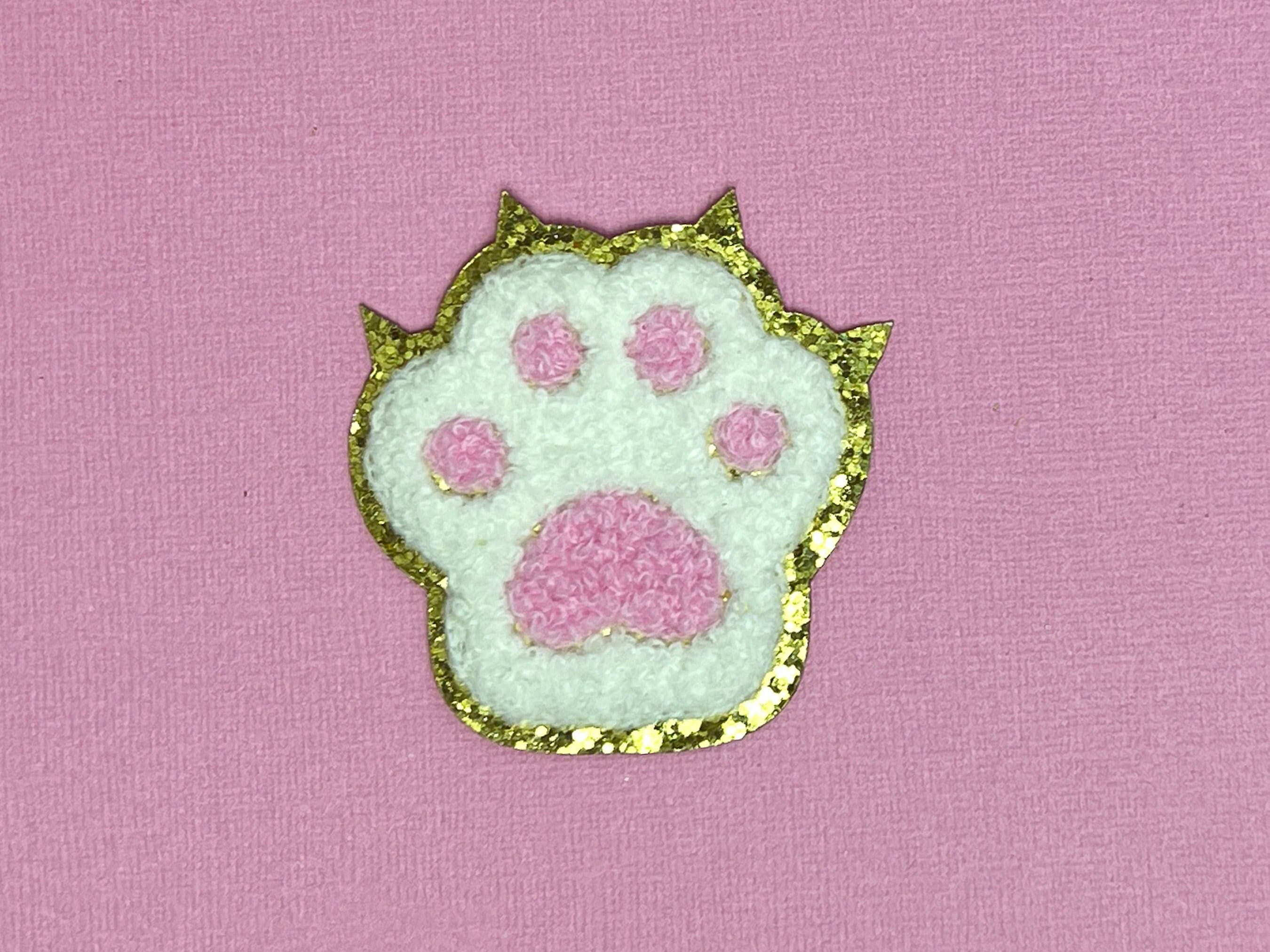 PatchStop Kitty Cat Face Pink Iron On Patches for Clothing Jeans -  3.5x2.75in Small DIY Sew On Patch for Jackets Bags - Embroidered Lady Biker