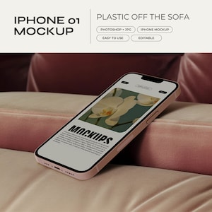 iPhone Mockup PSD, Website Mockup, Device Mockup, Digital Planner Mockup, Etsy Listing Mockup, Responsive UI, Screen Template, Moody, Dark