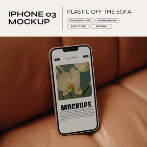 iPhone Mockup PSD | Website Mockup, Device Mockup, Digital Planner Mockup, Etsy Listing Mockup, Responsive UI, Screen Template, Minimal