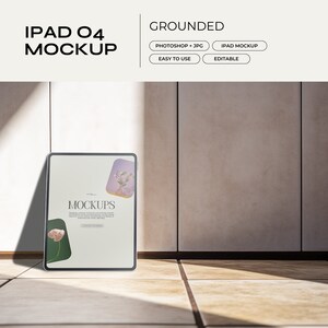 iPad Mockup PSD | Website Mockup, Tablet Mockup, Digital Planner Mockup, Etsy Listing Mockup, Responsive UI, Screen Template, Moody, Minimal