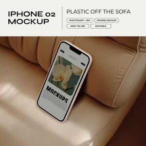 iPhone Mockup PSD | Website Mockup, Device Mockup, Digital Planner Mockup, Etsy Listing Mockup, Responsive UI, Screen Template, Shadow