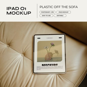 iPad Mockup PSD | Website Mockup, Tablet Mockup, Digital Planner Mockup, Etsy Listing Mockup, Responsive UI, Screen Template, Simple, Modern
