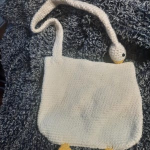 Handmade Crochet Goose Bag, Purse