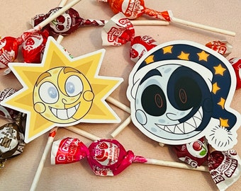 Fnaf Sun and Moon Stickers