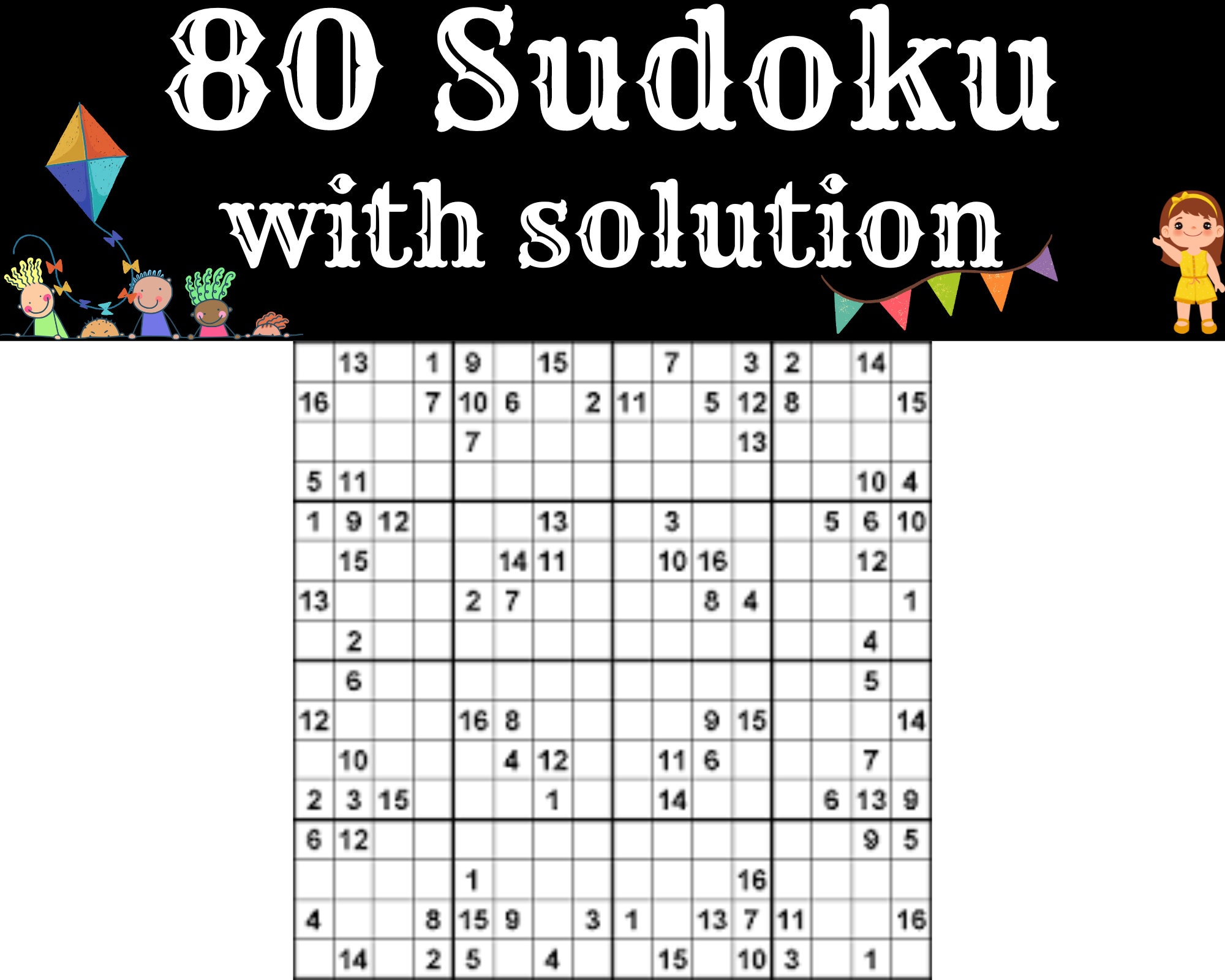 Sudoku 16x16 - Médio 