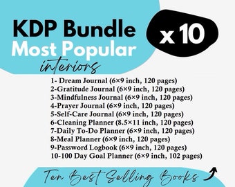 KDP Interiors Bundle / 10 KDP Interiors Bundle / Low Content Book Interiors for kdp / bestseller