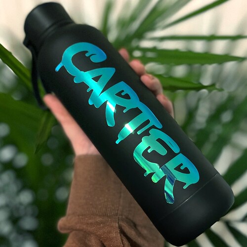 Custom Colorful Vinyl Decal Name Sticker for Water Bottles Etsy