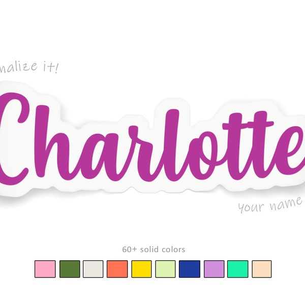 Custom Chrome Text Vinyl Decals & Stickers - Personalised With Your Choice Of Font & Wording (Set 81-90)