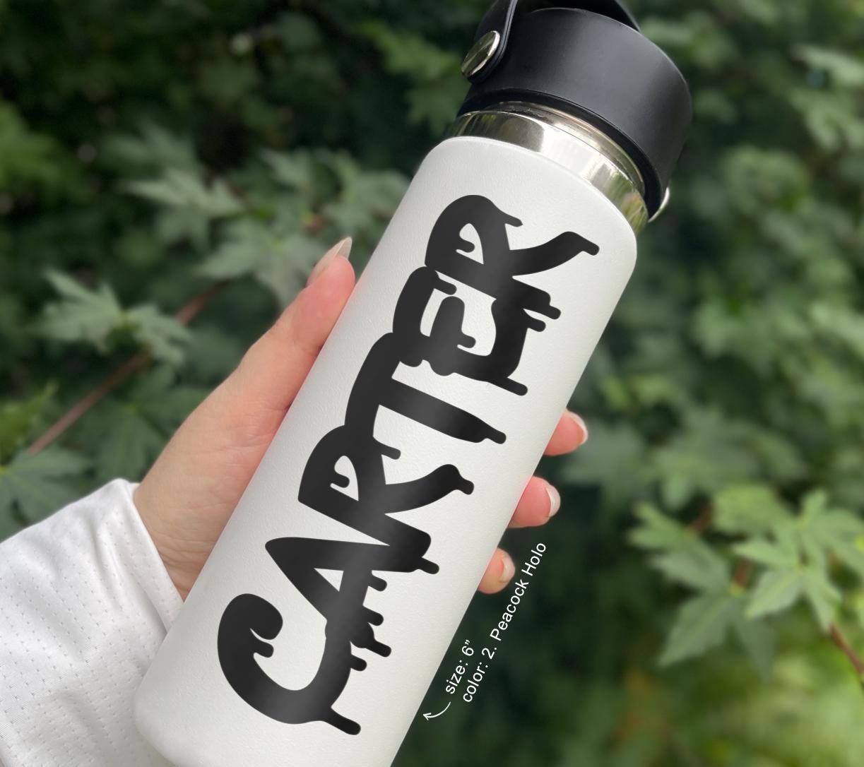 Solid Colors Glossy and Matte - Custom Vinyl Decal - Personalized Names or Words - Paint Drip