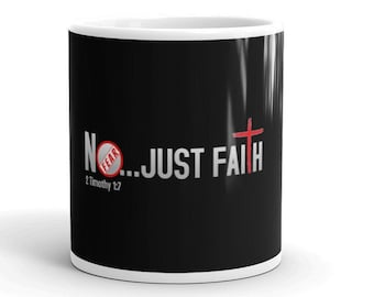 White glossy mug