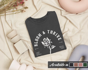 Bloom & Thrive Christian T-Shirt: Floral Bible Verse Shirt