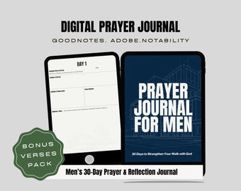 Diário de Oração de 30 Dias para Homens | Devocional Cristão (Download Digital)