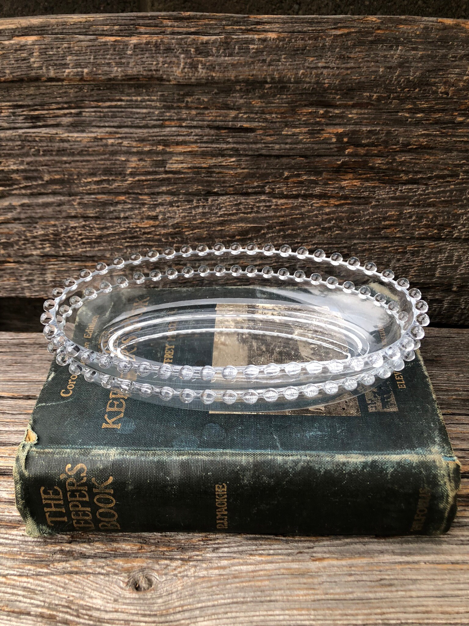 Candlewick Set of 2 Oval Dishes Vintage Clear Glass Condiment Etsy