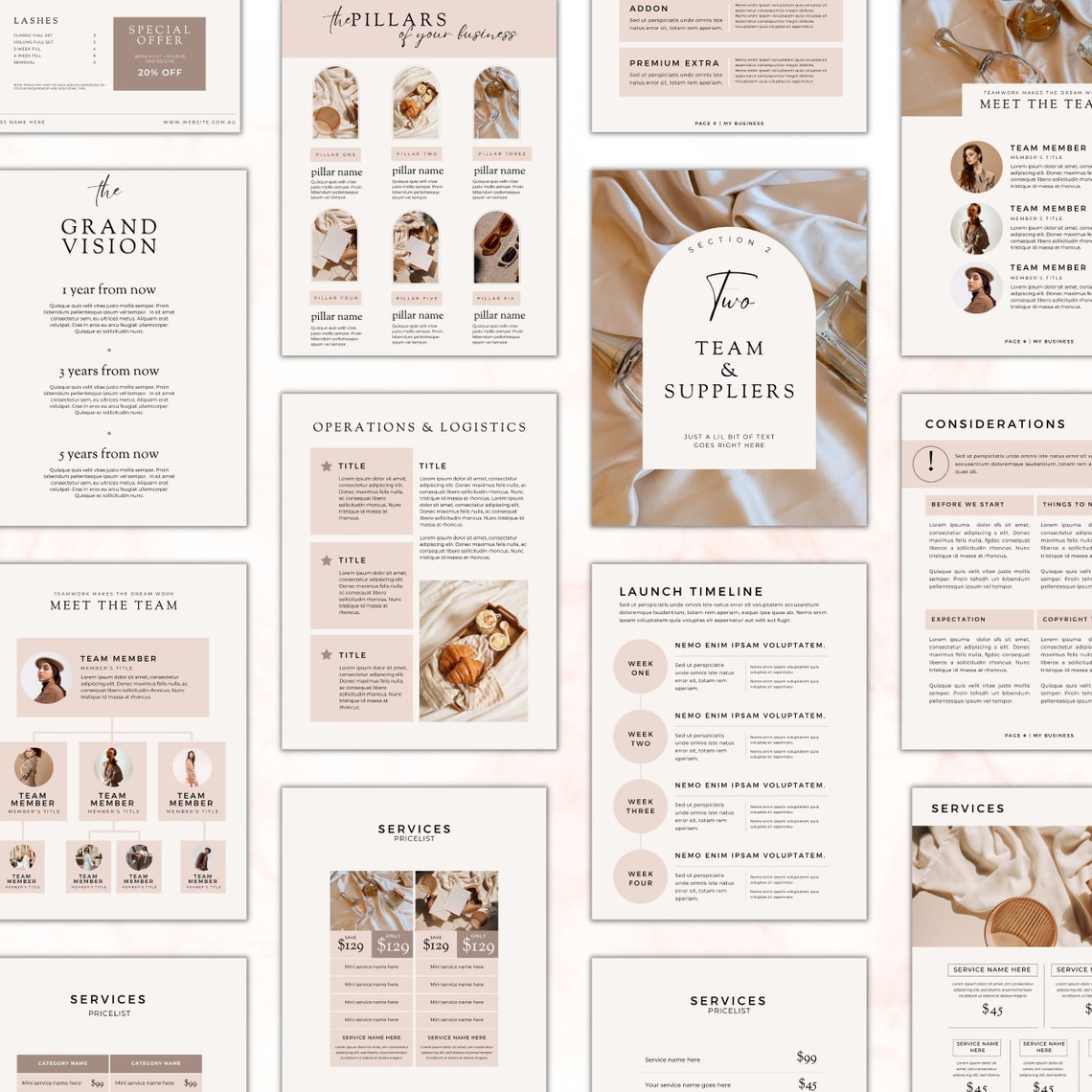 Small Business Plan Template, Business Planner Proposal, Start up Work
