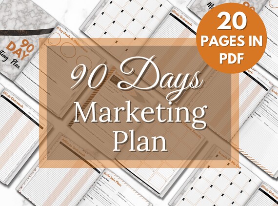 90 Day Marketing Plan Template Printable Marketing Strategy - Etsy