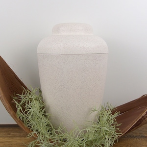 Urn for Human Ashes White Urn Biodegradable Urn Keepsake Memorial Urn Ash Box Cremation Urn Funeral Urns Eco-friendly Box for Burial