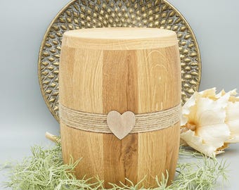 Wooden Urn Wild Oak Wood Urn Human Ashes Urn Cremation Urn Biodegradable Urn Memorial Urn Ash Box Urn Handcrafted Urn Eco-Friendly