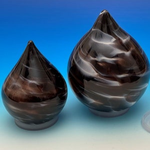 Pet Urn Glass Urn for Pet Ashes Keepsake Urn Handmade Pets Urn Brown Glass Urn Glass Cremation Urn Pet Ashes Funeral Urn Box for Burial