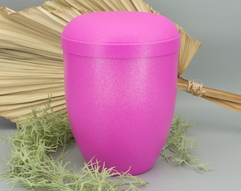 Biodegradable Urn pink Urn for Funeral Ashes Ash Box Cremation Urn Keepsake Cremation Urns Handmade Urn Box for Burial Handcrafted