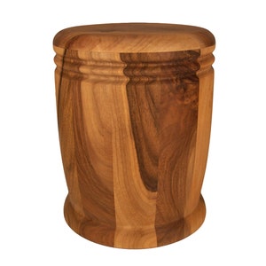 Houten urn Walnoothouten urn Menselijke as urn Crematie-urn Biologisch afbreekbare urn Gedenk-urn Askist Urn Handgemaakte urn Milieuvriendelijk