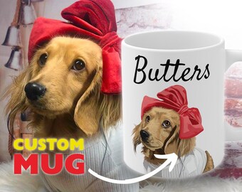 Custom Pet Coffee Mug - Dog Photo Mug - Dog Lover Coffee Mug - Pet Coffee Mug - Photo Mug - Dog Coffee Mug - Custom Dog Mug 11oz.