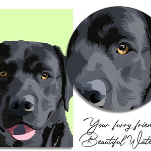 Custom DIGITAL Pet Portrait - dog loss gift