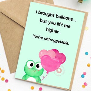 Cute Frog Love Card - Funny Valentine’s Day Card - Romantic Frog Card - Funny Romantic Card - Funny Love Card - Cute Frog Love Printable