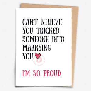 Cartão de casamento engraçado para impressão, cartão digital para download, cartão de noivado sarcástico, cartão de casamento para melhor amiga, cartão de parabéns por piada de casamento