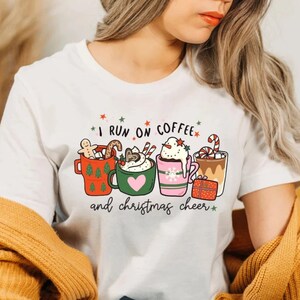 Christmas Coffee Shirt: Peppermint Snowmen Women&#39;s Tee