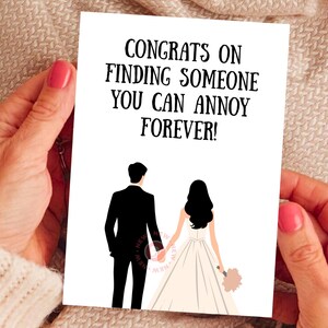 Cartão de casamento engraçado, cartão de casamento atrevido para impressão, cartão de noivado engraçado, cartão de casal engraçado, cartão de casamento sarcástico para impressão, cartão de casamento digital