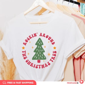 Women Christmas Shirt, Cute Christmas Shirt, Women Holiday Shirt, Christmas Tree Shirt, Merry Christmas Tshirt, Festive Fashion, Holiday Tee