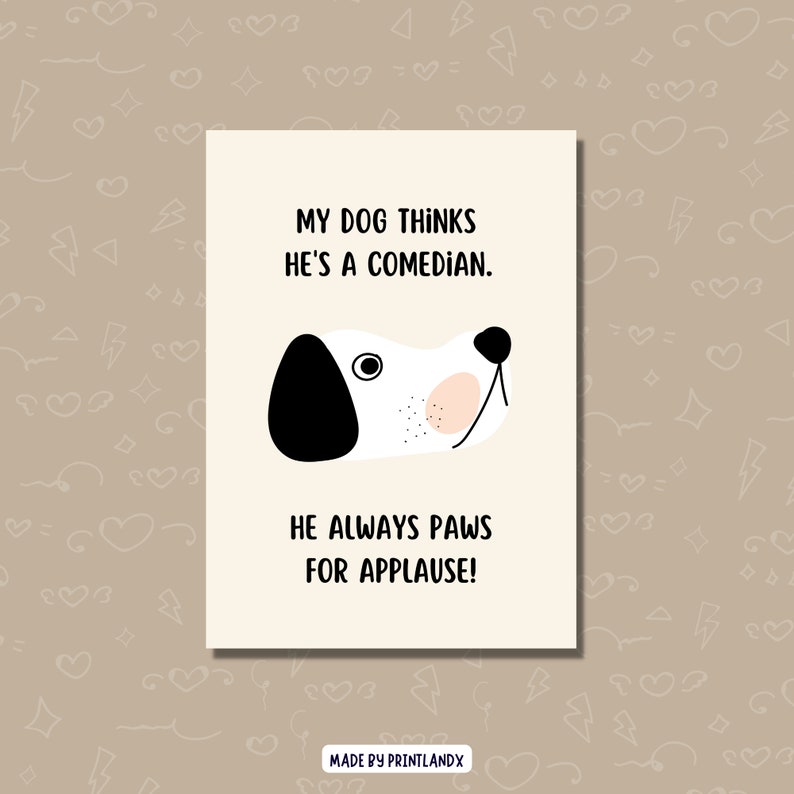 Printable Dog Birthday Card Printable Birthday Card Funny Etsy