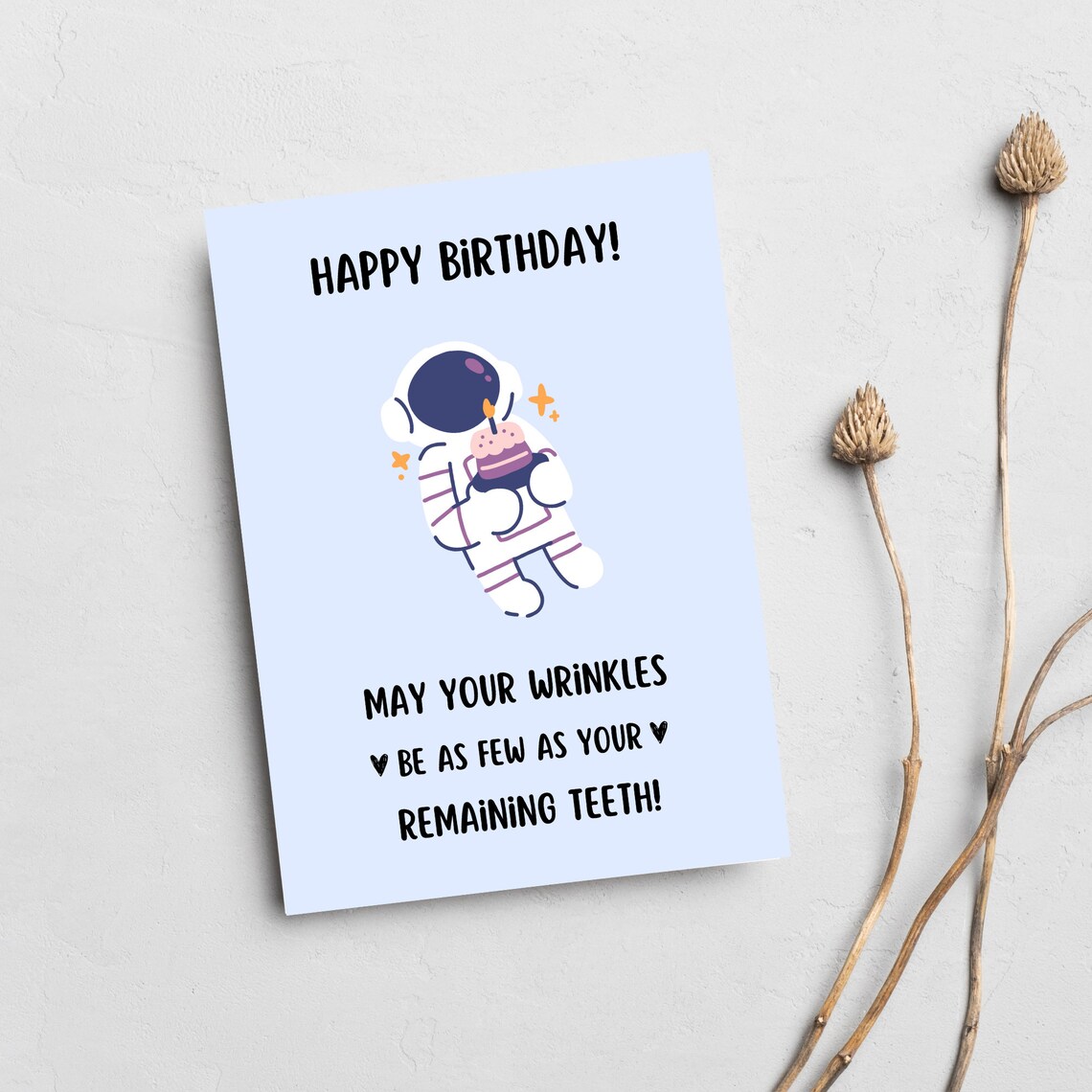 Printable Birthday Card, Funny Printable Birthday Card , Digital