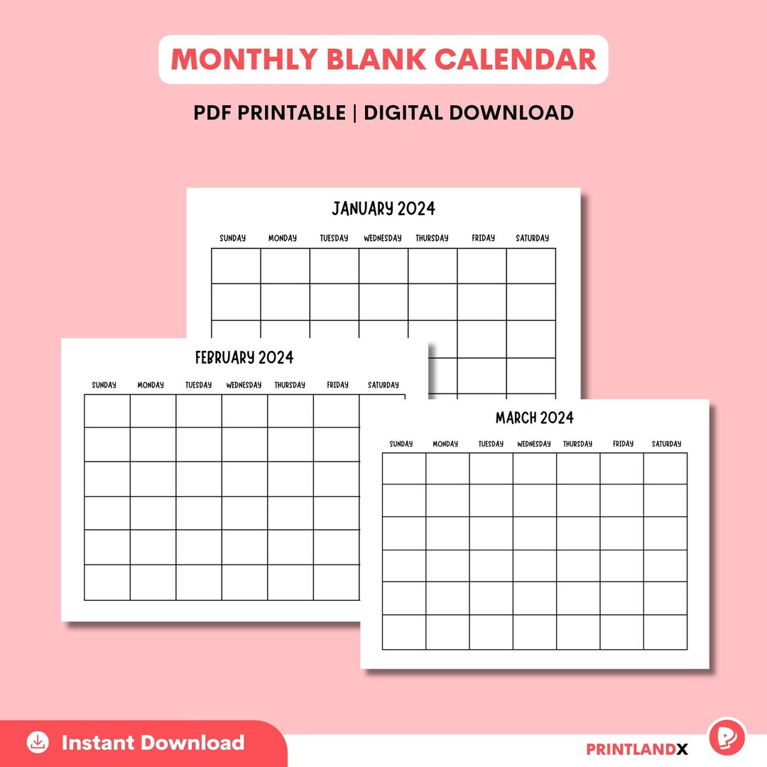 Etsy Free Printable Calendar