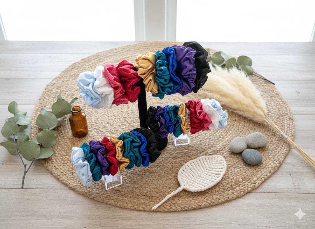 Handmade Satin Scrunchies – Soft, Shiny, Hair-friendly, Unbreakable ...