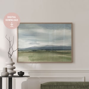Ben Lomond Regen Landschaft Kunstdruck, Tasmanische Frühlingslandschaft, australische Berge, Instant Download, druckbare, digitale Datei