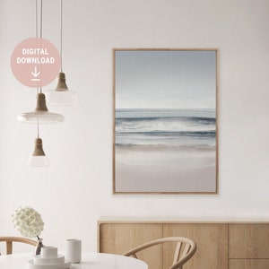 East Coast Beach Landscape Art Print, Tasmanian Summer, Freycinet, Australian Ocean Watercolour, Instant Download, Printable, Digital File