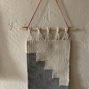 Natural Fibers Stepped Wall Hanging